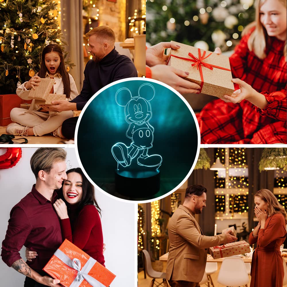 Amazon.co.jp : かわいいミッキーミニーマウス 置物 フェアリーライト